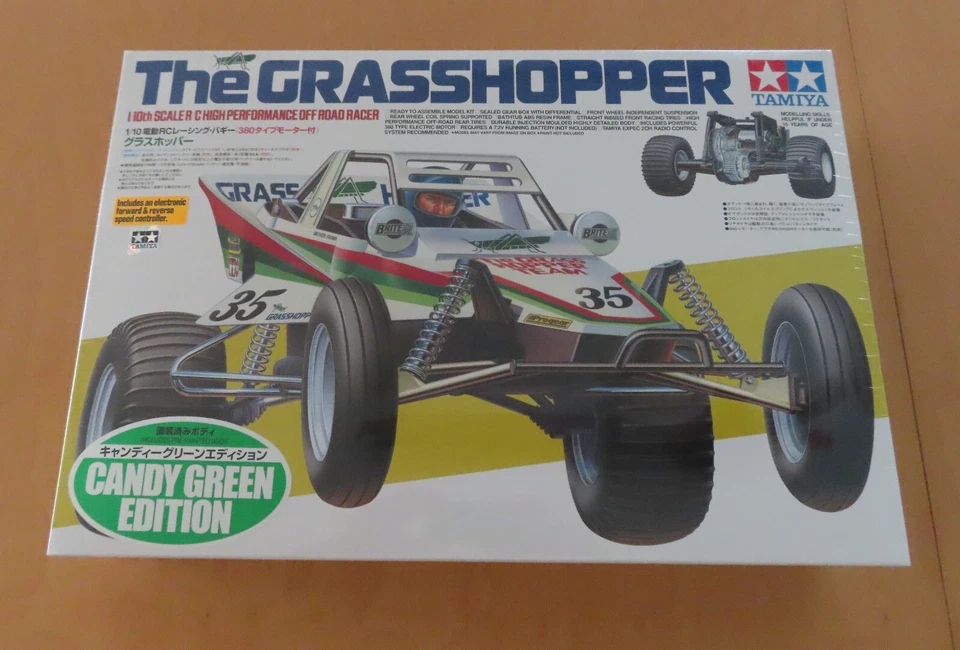 Tamiya RC Kit The Grasshopper CANDY GREEN BLISTERED 47348 NEW NIB 2005 RARE - Bild 1 von 4