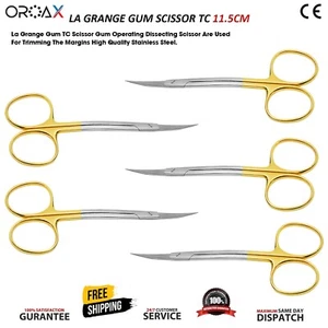 LA Grange tijera de goma TC 11,5 CM hoja tejido corte recorte disección tijeras - Imagen 1 de 5