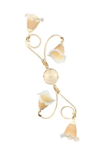 Plafoniera classica avorio e oro per soggiorno e camera 4 luci stf 0069 - Picture 1 of 1