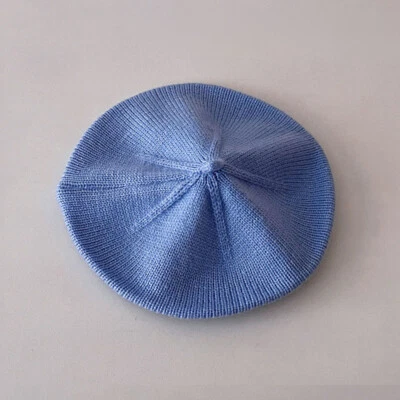 Sombrero de bebé boinas para niñas de colección otoño invierno gorra tejida niños boina sombreros⊥ Foto 1 de 4