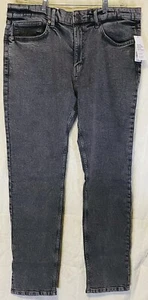 NWT ORIGAL USE Men’s Big & Tall Slim Taper Denim Jeans Distressed Black 42x36 - Picture 1 of 5