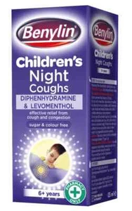 Benylin Children's Night Coughs 125ml - Diphenhydramine & Levomenthol! - Picture 1 of 1