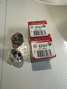 ENH  "2-pack"  projector lamp projection light bulb 120v 250w G.E., Apollo brand - Picture 1 of 2