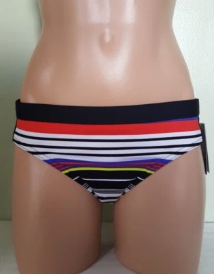 Parte inferior de bikini JAG Island Coral a rayas multicolor talla M L Foto 1 de 4
