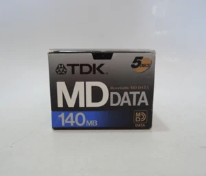 SEALED 5 TDK Rewritable MD DATA 140MB MD-D140 MADE IN JAPAN #3308-6 - Picture 1 of 3