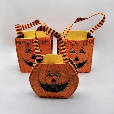 Bolso de Mano Regalo Navidad Halloween Truco o Trato Caramelo Chocolate Bolsa.  Lote de 3.  Foto 1 de 4
