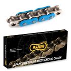 Afam 520 MX5 BLUE Heavy Duty Gold Motocross Competition Chain - 120 links - BLUE
