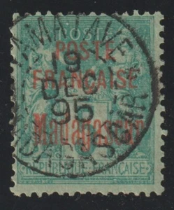 EDSROOM-19521 Madagascar French Offices 14 Used SON 12/19/1895 Cancel - Picture 1 of 2