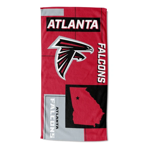 Northwest NFL Atlanta Falcons State Line Beach Towel Cover