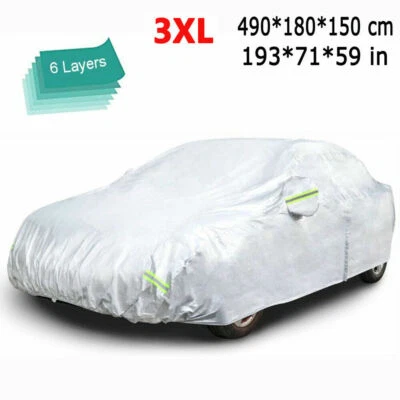 Cubierta de coche para interior exterior impermeable sedán sol suciedad polvo resistente a arañazos Foto 1 de 4