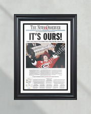 2006 Carolina Hurricanes Stanley Cup Champions Framed Newspaper Front Page Print