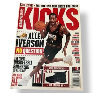 1999 Slam/Kicks #2 Magazine/Allen Iverson/Philadelphia 76ers NBA/Shoes For 2000 - Picture 1 of 15