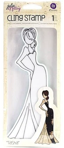 Tasha - Julie Nutting Mixed Media Stamp Doll Cling Stamp Prima 910372 - Picture 1 of 1
