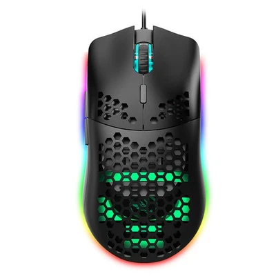 Lochdesign RGB LED Wired Mouse 6 Tasten Elektronische programmierbare - Bild 1 von 4