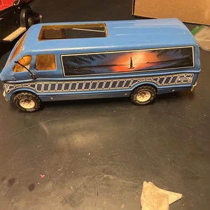 TONKA Mighty Custom SKYLINE Beach Camper Van Vintage 1977, Blue - Picture 1 of 11