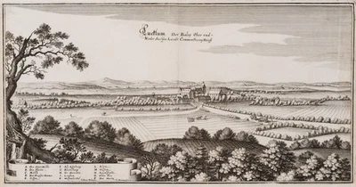MERIAN (*1627) nach BUNO (*1613), Lucklum in Niedersachsen,  1654, Rad. - Bild 1 von 4