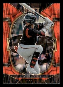 2023 Panini Select #78 Samuel Zavala Orange Flash Prizm San Diego Padres - Bild 1 von 2