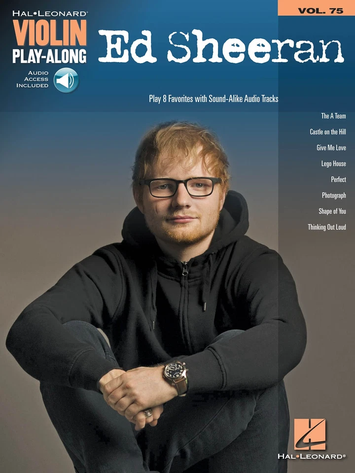 Ed Sheeran for Violin Play-Along Vol 75 Solo Sheet Music Song Book Online Audio - Image 1 of 1