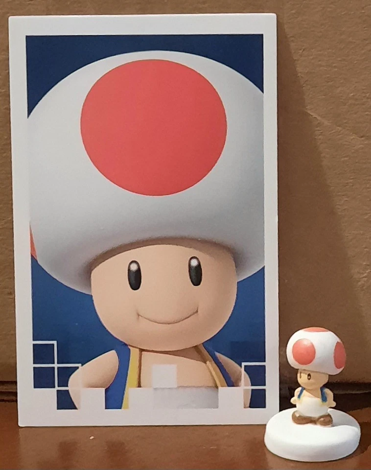 Boneco e cartão Super Mario Monopoly Gamer Power Pack TOAD Game Token - Imagem 1 de 1