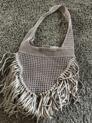 Bolso Sak Edición Limitada Hecho en Bali Niagara Flecos Usado en Excelente Condición Raro Foto 1 de 4