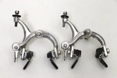 Freni Campagnolo Nuovo Record - vintage brake calipers with aluminium nuts - Immagine 1 di 4