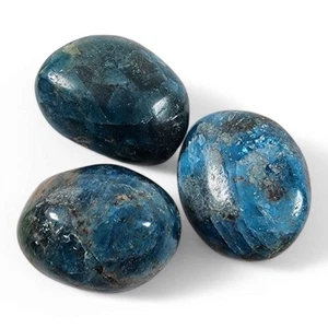 Apatit blau Kristall polierte Steine Madagaskar 40,7 Gramm. 3 Stück Lot - Bild 1 von 1
