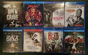 8 Bluray LOT Poker Night Open Grave Panic Horror Halloween Slipcover FREE NEW - Picture 1 of 2