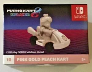 McDonald’s Happy Meal 2024 Mario Kart Deluxe #10 Oro Rosa Pesca KART Giocattolo Sigillato - Foto 1 di 3
