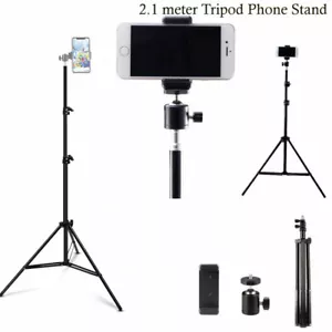 2 Meters Aluminum selfie Tripod with 1/4 Screw for Gopro Phone Live Ring Light - Bild 1 von 3