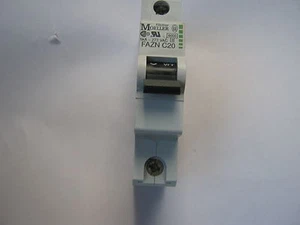 DISYUNTOR DE CIRCUITO MCB MCB MOELLER FAZN C20 20 AMPERIOS 6KA - Imagen 1 de 1