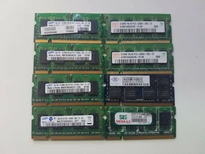 Assorted DDR2 SODIMM RAM Memory (5GB in total) - Picture 1 of 1