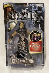 WWF Jakks Pacific - Rey del Anillo - Matt Hardy Nuevo en Paquete Firmado Autografiado - Imagen 1 de 6