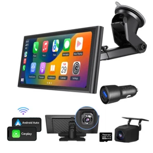 Android Auto Apple CarPlay Tragbar 10,2" Display Autoradio Bluetooth Airplay DVR - Bild 1 von 18