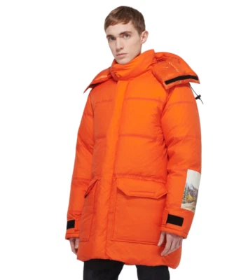 Auténtica chaqueta de abrigo acolchada naranja The North Face X Gucci para hombre S nueva Foto 1 de 4