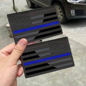 2 PIEZAS 3D Metal Bandera de Estados Unidos Pegatina Carrocería Emblema Calcomanía Accesorios 5"x3" - Imagen 1 de 19