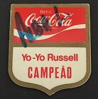 Vintage Yo Yo Russel Champion Plastic Badge Pin Advertising Coca Cola Rare