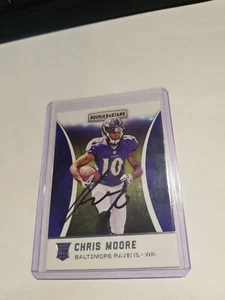 Chris Moore BALTIMORE RAVENS AUTOGRAPH Football Card - Picture 1 of 2