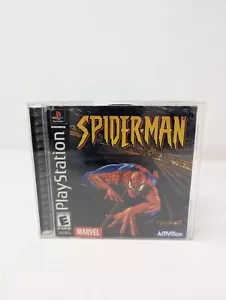 Spiderman - Sony PlayStation 1 PS1 - CIB W/ Reg Card - Black Label - Tested - Picture 1 of 8