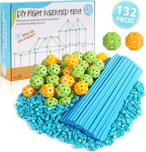 Limitlessfunn Kids Fort Building Kit | STEM Creative Fort Builder Set for 3, 4, - Picture 1 of 4