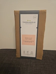 Threshold - Ultra Soft FLAT Sheet - 100% Cotton - Brown - KING - New! - Picture 1 of 5