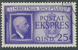 1940 ALBANIA ESPRESSO USATO EFFIGIE 50 Q - RA11-9 - Picture 1 of 1