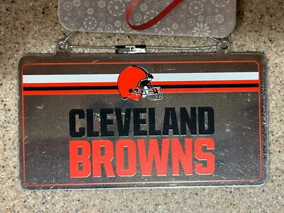 Cleveland Browns NFL matrícula cromo adorno - nuevo con etiquetas Foto 1 de 3
