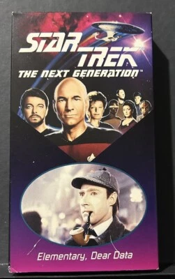 Star Trek: The Next Generation: Elementary, Dear Data - Paramount - 1993 - VHS - Image 1 of 2