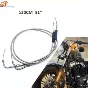 130cm 51'' Throttle Cable Line Wire For Harley Davidson Sportster XL1200 XL883 - Picture 1 of 10