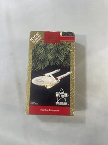 Hallmark 1991 Ornamento de recuerdo Star Trek Starship Enterprise 25 aniversario - Imagen 1 de 7
