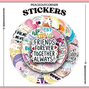 50PCS Multi-Color Inspirational Quote Stickers – Vibrant Vinyl Decals for Laptop - Picture 1 of 5