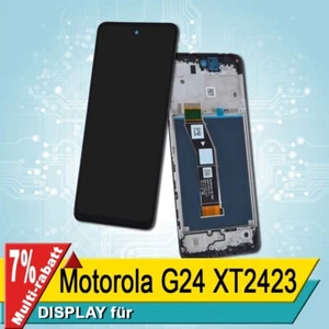 Display Für Motorola G24 XT2423 Bildschirm LCD Schwarz Rahmen - Bild 1 von 4