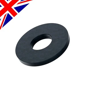 10er Pack - schwarze Neopren Gummi Penny Unterlegscheiben 20 mm Außendurchmesser 6 mm Innendurchmesser 2 mm Dicke - Bild 1 von 1