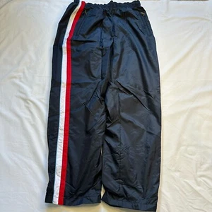 BUM B.U.M Equipment Track Pants Joggers Drawstring Baggy Vintage Y2K Navy Blue L - Picture 1 of 8