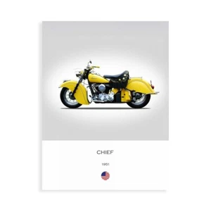 Stampa su Tela su Carta Poster o Quadro Rogan Mark Indian Chief 1951 - Picture 1 of 2